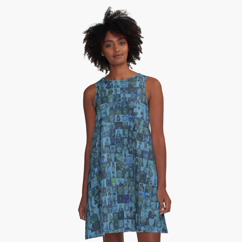 One Man, Many Voices A-Line Dress