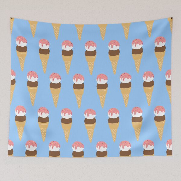 Item preview, Cute, bright Ice Cream Pattern designed by Design by Cheyney designed and sold by designbycheyney.