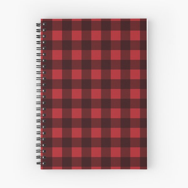 Aperçu de l'œuvre Plaid Buffalo en bûcheron rouge et noir créée et vendue par Amy Marsh.