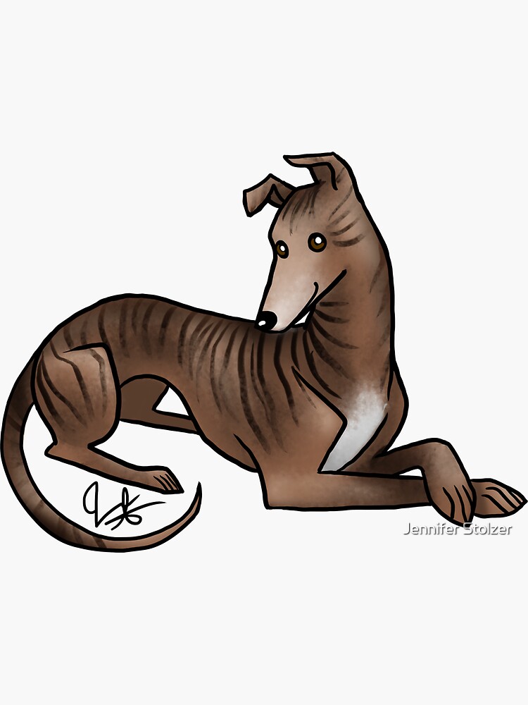 Greyhound - Brindle by jameson9101322