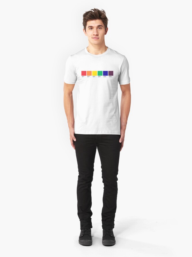 Lgbt Color Pantone Pallete Gay Community Design T Shirt By Revolutionlove Redbubble 5707