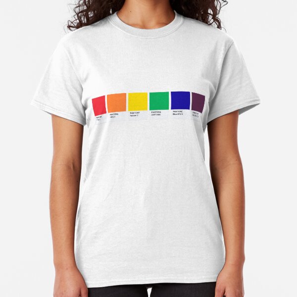 LGBT COLOR PANTONE PALLETE GAY COMMUNITY DESIGN Classic T-Shirt