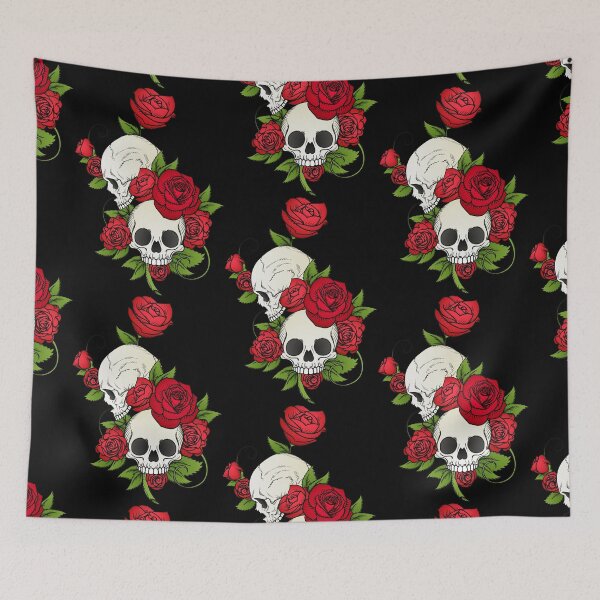 Item preview, Skull Couple Roses | SKULLS - DARKNESS - MACABRE designed and sold by mcaussieb.