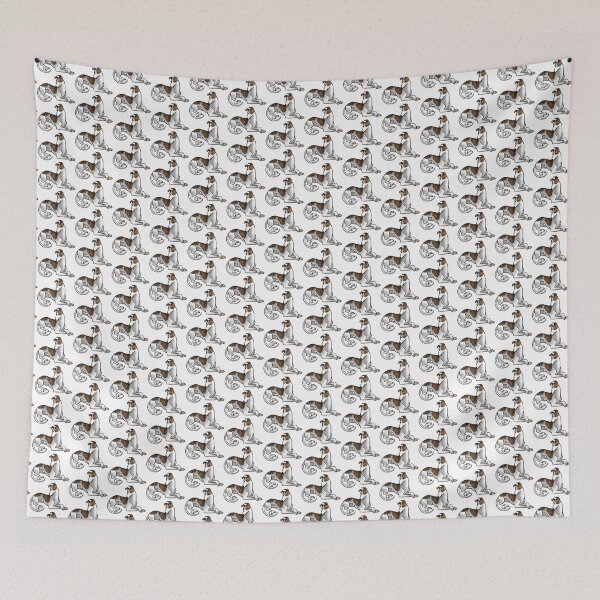 Item preview, Dog - Greyhound - White and Brindle designed and sold by Jennifer Stolzer.