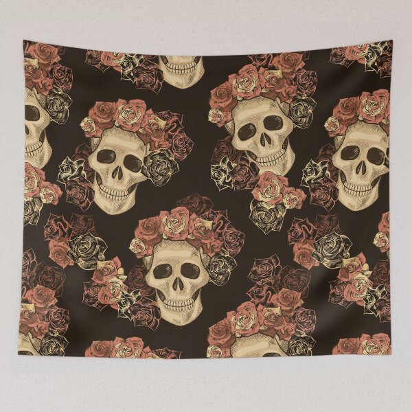 Item preview, Floral Skulls P1 | SKULLS - DARKNESS - MACABRE designed and sold by mcaussieb.