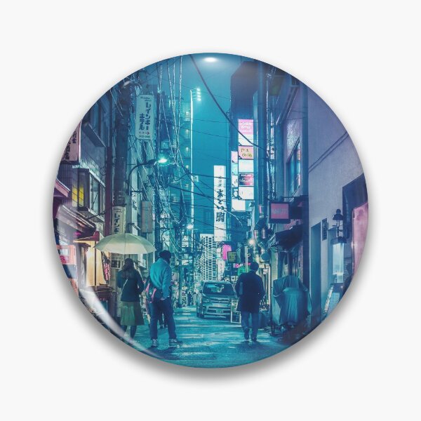 Item preview, Tokyo Midnight Rain Pink and Blue aesthetic neon lights. designed and sold by TokyoLuv.