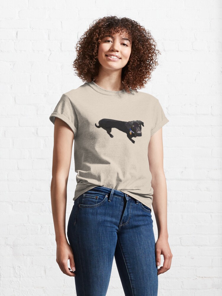 Alternate view of Black Lab Mix Classic T-Shirt