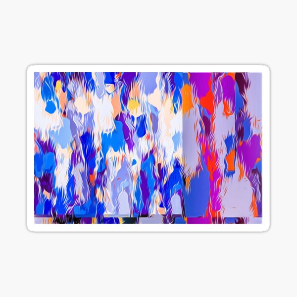 Item preview, blue purple pink orange and red painting abstract background designed and sold by Mrvell.