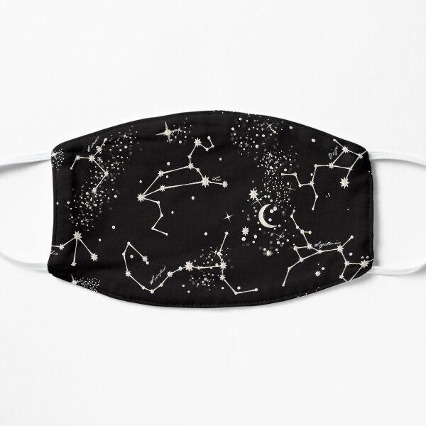 Zodiac Constellations in Black Mask