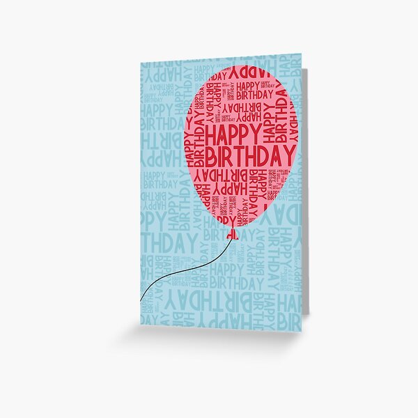 Item preview, Happy Birthday Balloon designed and sold by limeleaf.