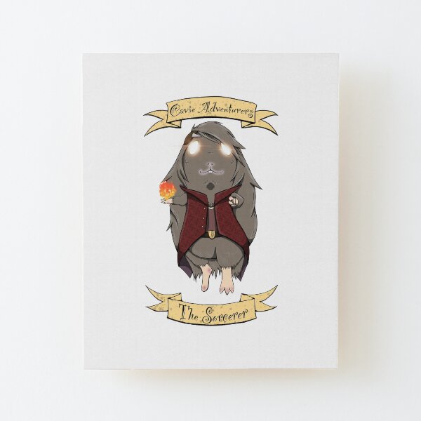 Cavie Adventurers - The Sorcerer Wood Mounted Print