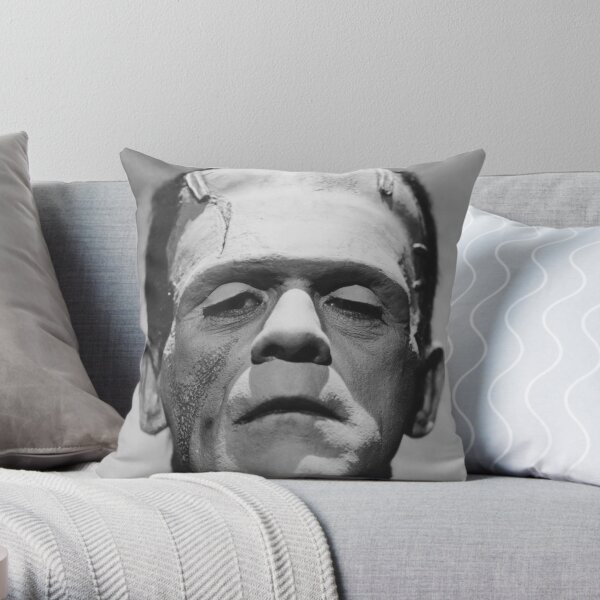Frankenstein's Monster Karloff Throw Pillow