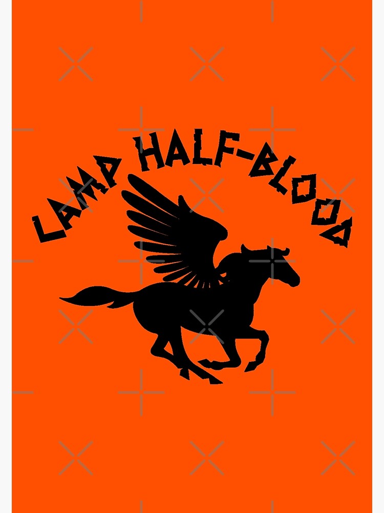 camp half blood logo orange Art Print