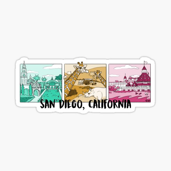 San Diego Color Sticker