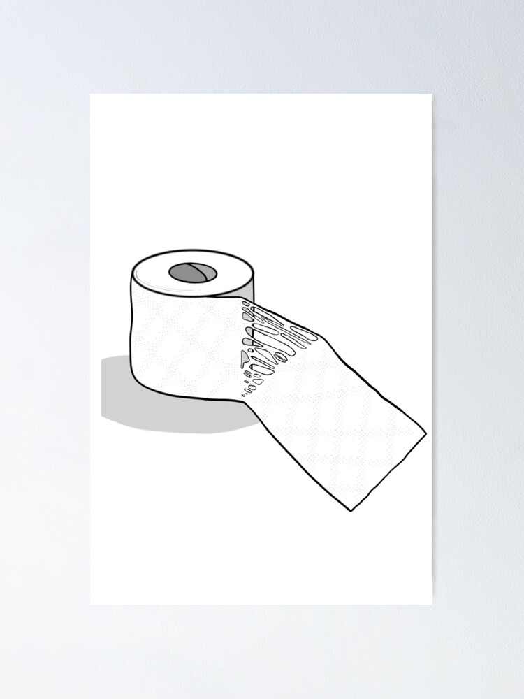 "Cursed Tearing Flesh Toilet Paper" Poster for Sale by sixgram Redbubble