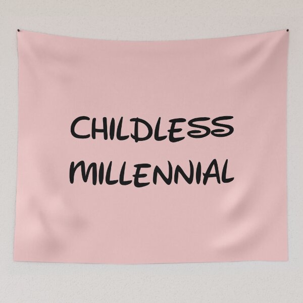 Item preview, Childless Millennial Millennial Pink designed and sold by FandomTrading.