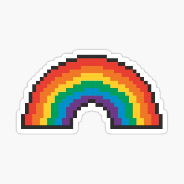 Item preview, RAINBOW PRIDE PIXEL ART LGBT LOVE designed and sold by revolutionlove.