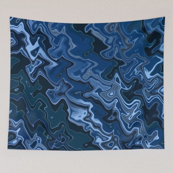 Item preview, Melted Blue Chrome designed and sold by bloomingvine.