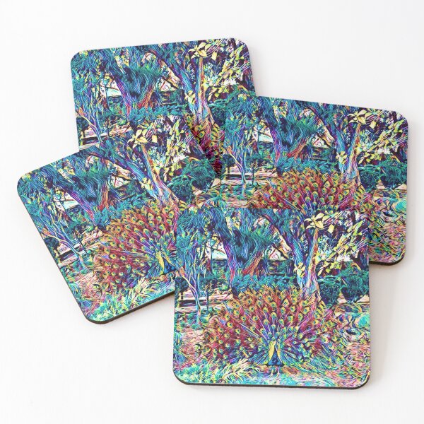 Item preview, Colourful and vibrant peacock feathers in the wild designed and sold by jenlouru.