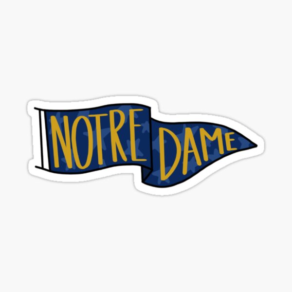 "Notre Dame Flag Sticker" Sticker for Sale by gmiller2253 | Redbubble