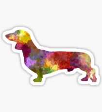 Dachshund in watercolor Sticker
