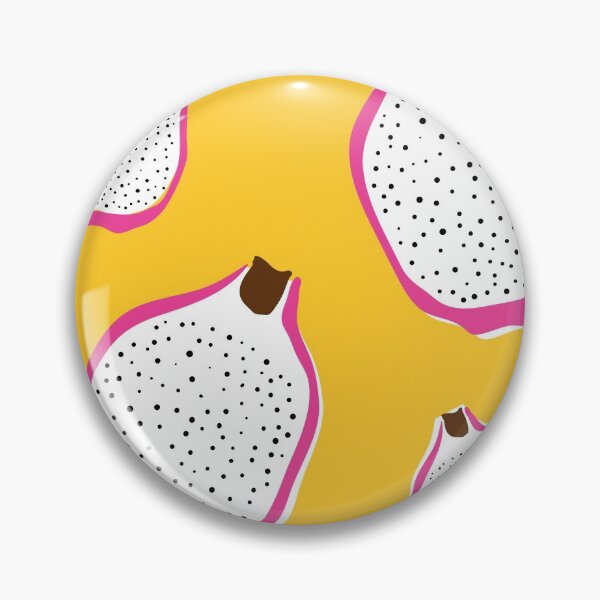 Item preview, Bright Yellow Fun Dragon Fruit Pattern by Design by Cheyney designed and sold by designbycheyney.