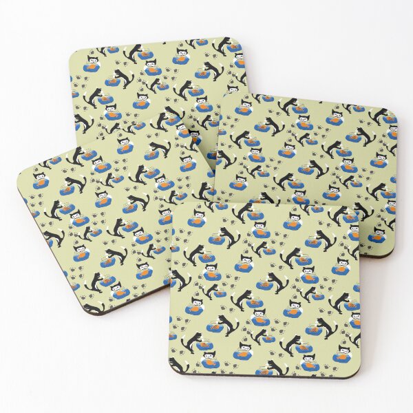 Item preview, Cat and Fishbowl designed and sold by bloomingvine.