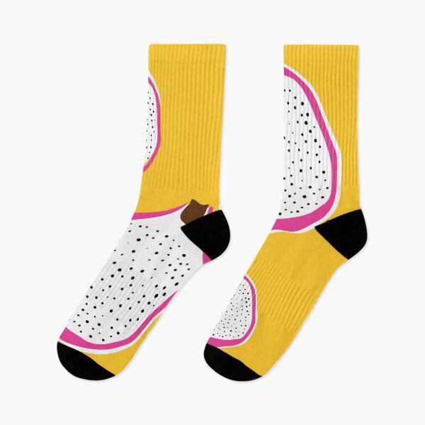 Item preview, Bright Yellow Fun Dragon Fruit Pattern by Design by Cheyney designed and sold by designbycheyney.