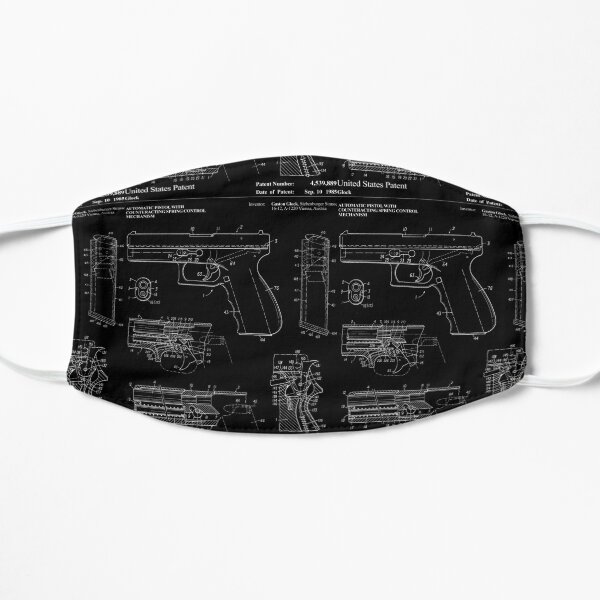 Handgun Patent Filled by Gaston Glock Pro Gun Flat Mask