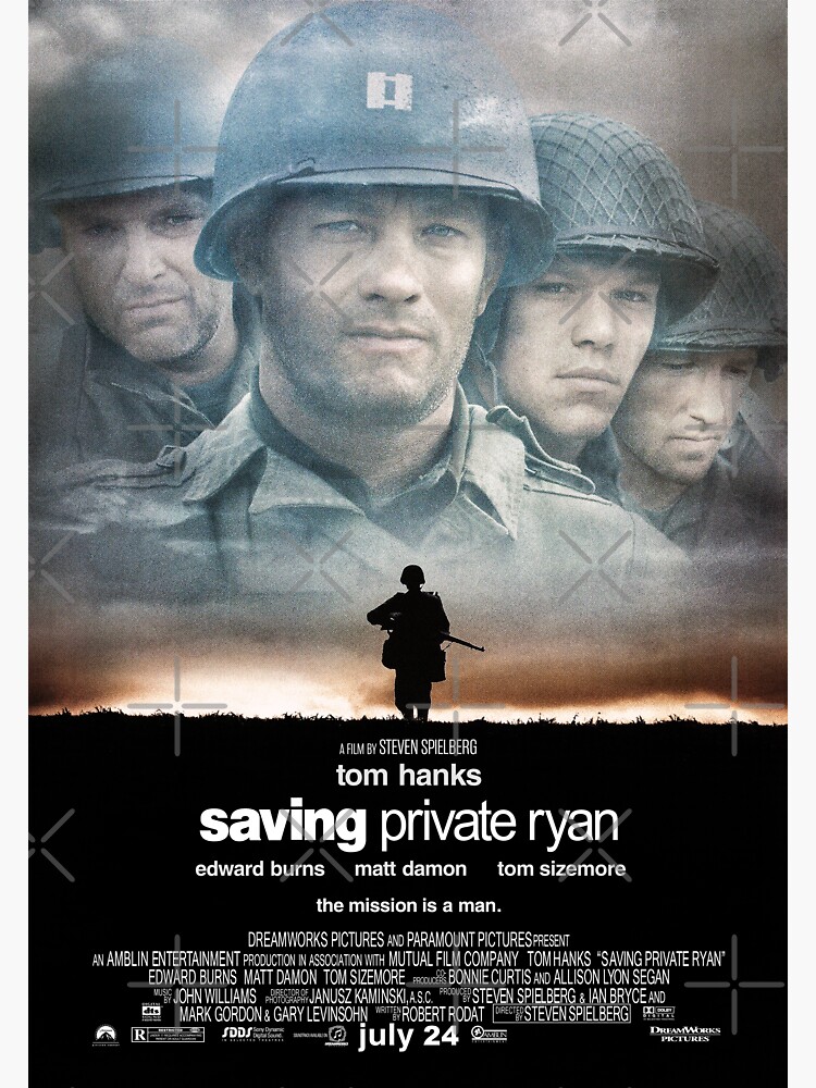 "Saving Private Ryan Poster" Sticker by TheDreadfulZero | Redbubble