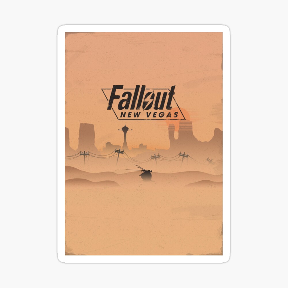 Fallout New Vegas Unique Minimalist Design Poster By Monsieurartiste Redbubble