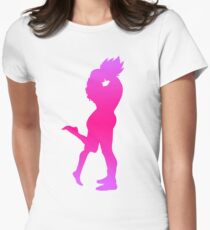 Vegeta Bulma Silhouette Women's Fitted T-Shirt