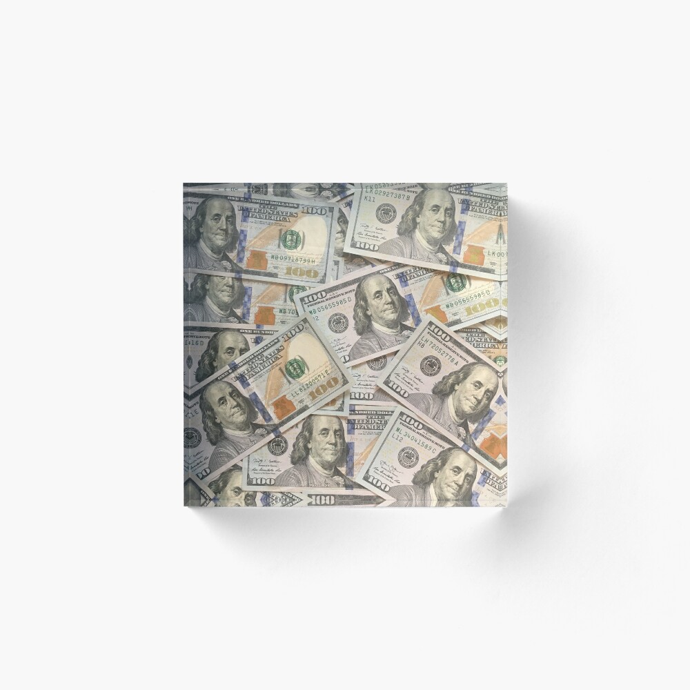 Blue 100 Dollar Bills Seamless Money Background — drypdesigns