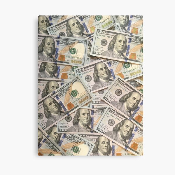 New Hundred Dollar Bills Money Attraction Canvas Print