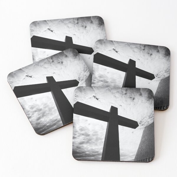 Item preview, Cross and Church in Iceland black and white designed and sold by mhfoto.