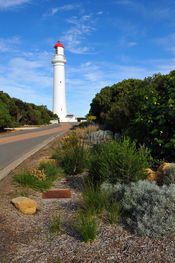 "Split Point Lighthouse. Aireys Inlet, Victoria, Australia. (1891)" by