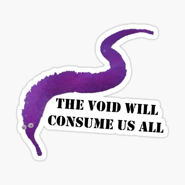 Galaxy Worm Sticker