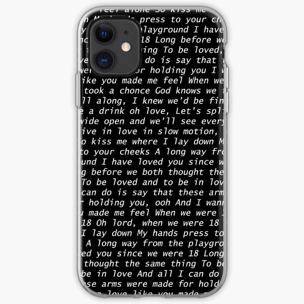 18 Lyrics iPhone Soft Case