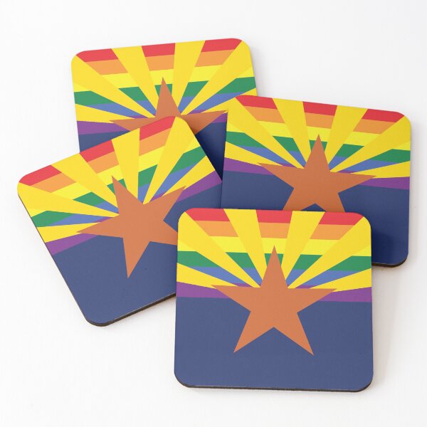 Item preview, Arizona Gay Pride Rainbow Flag designed and sold by Michelle Sarah.