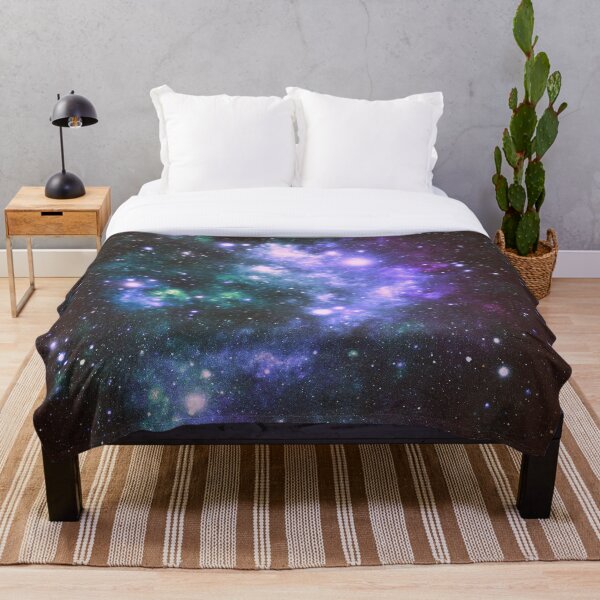 Item preview, Galaxy Nebula Dark Violet Forest Green Teal  designed and sold by 2sweetsDesign.