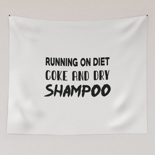 Item preview, running on diet coke and dry shampoo T-Shirt Slim Fit T-Shirt designed and sold by sfyn-na.