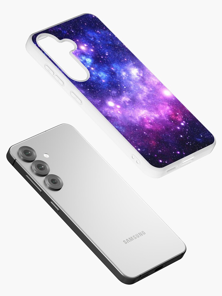 Thumbnail 2 of 4, Samsung Galaxy Phone Case, Purple Blue Galaxy Nebula designed and sold by 2sweetsDesign.