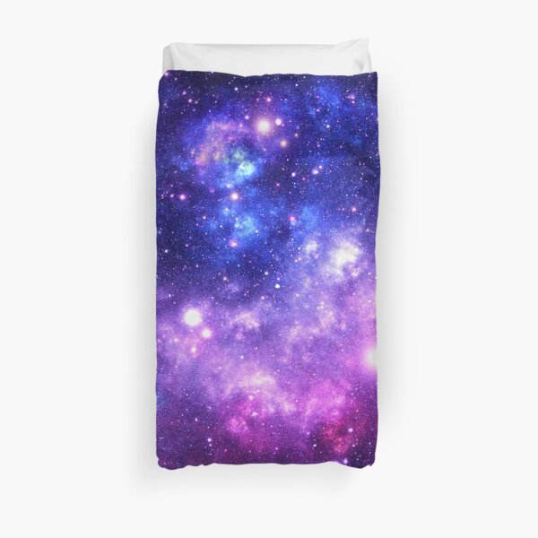 Purple Blue Galaxy Nebula Duvet Cover