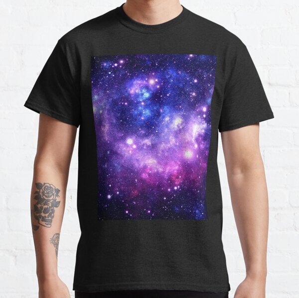 Purple Blue Galaxy Nebula Classic T-Shirt