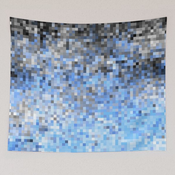 Item preview, Blue Gray Digital Ombre designed and sold by 2sweetsDesign.