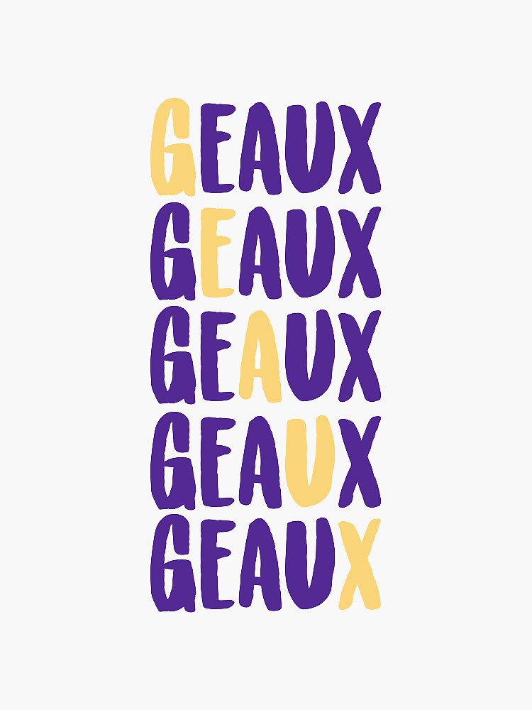 LSU Art Print. Joey Burreaux the Adopted Cajun Football Art 