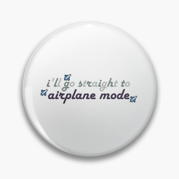 Artikelvorschau, Ich gehe direkt zum Flugzeugmodus-Schriftzug entworfen und verkauft von elsxiv.