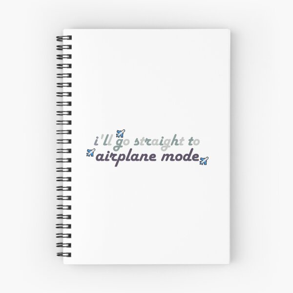 Item preview, I'll Go Straight to Airplane Mode Lettering designed and sold by elsxiv.
