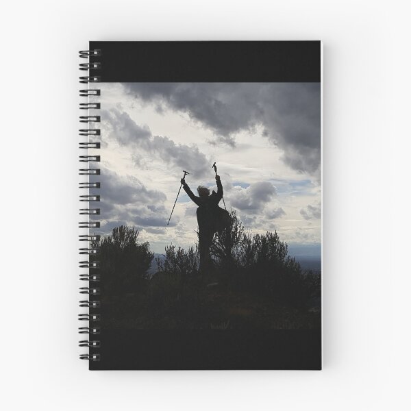 Item preview, Silhouette of Hiker Celebrating Reaching the Summit designed and sold by MomentofPercep.