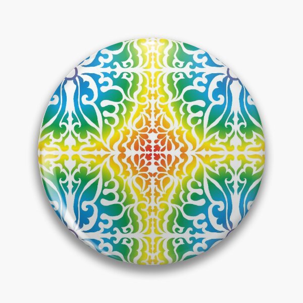 Item preview, Rainbow Colors Paper Cut Tile Pattern designed and sold by semas.